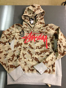 bape x stussy camo hoodie