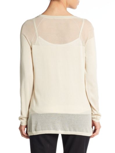 拉飞逸Lafayette 148 New York山羊绒混纺开衫