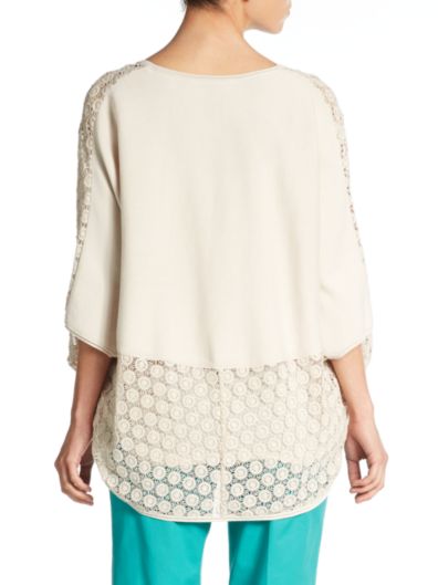 拉飞逸Lafayette 148 New York Lace-Detail开衫