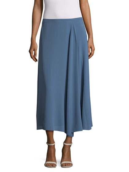 麦丝玛拉Max Mara印花褶裥拽地长裙