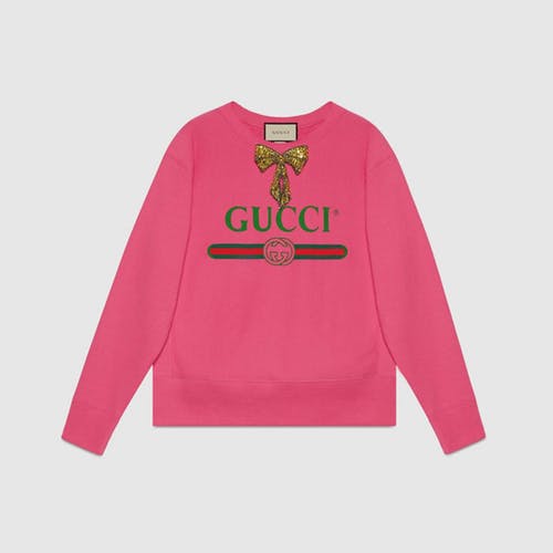 古驰Guccify Yourself印花运动衫-象牙白棉制(