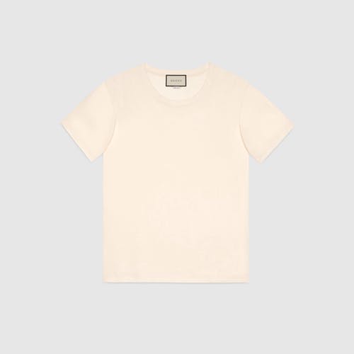 古驰Gucci 火焰猫刺绣T恤(男款)